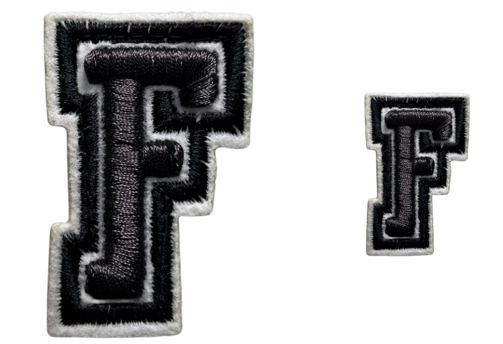 PATCH VINTAGE COLLEGE LETTER F