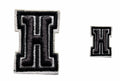 PATCH VINTAGE COLLEGE LETTER H