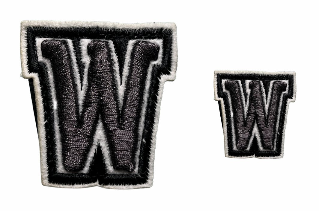 PATCH VINTAGE COLLEGE LETTER W
