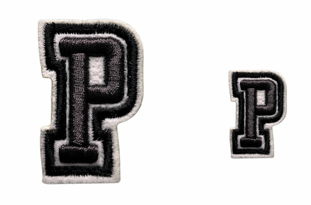 PATCH VINTAGE COLLEGE LETTER P
