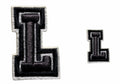 PATCH VINTAGE COLLEGE LETTER L
