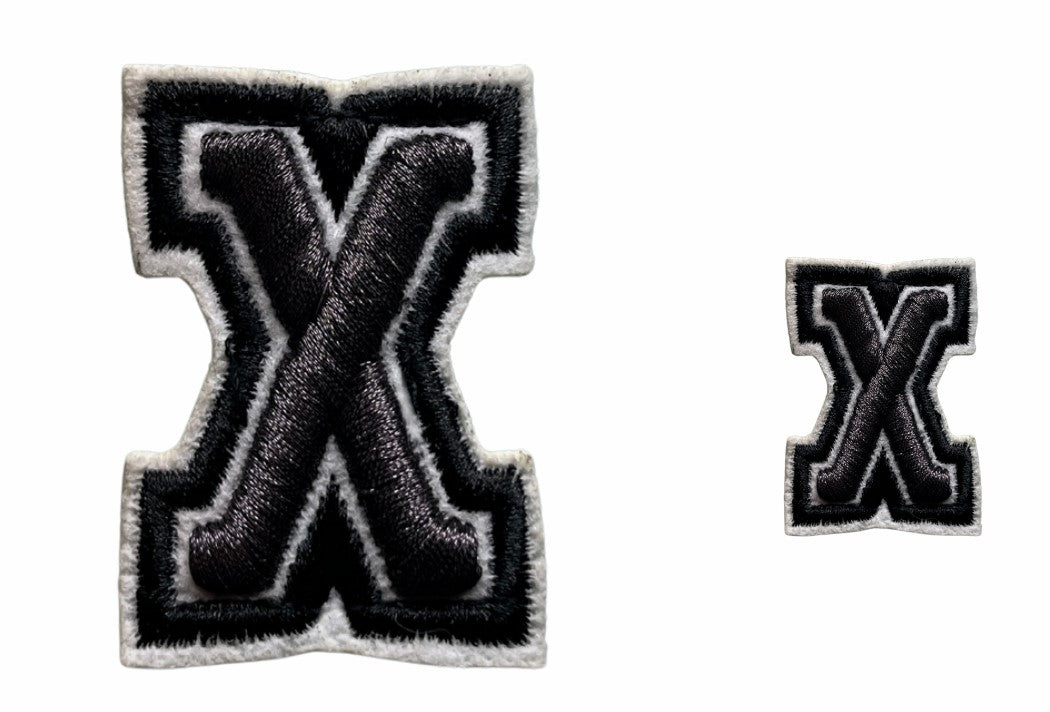 PATCH VINTAGE COLLEGE LETTER X