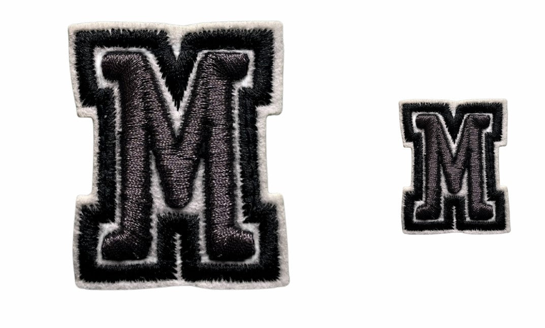 PATCH VINTAGE COLLEGE LETTER M